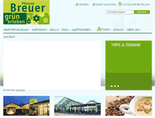 Tablet Screenshot of pflanzen-breuer.de